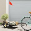 vidaXL Príves na bicykel, čierny 122x53x28 cm, železo 94204