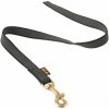 Vodítko Dogtrace pogumované, mosadzná spona, čierne