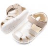 Geox DETSKÉ BAREFOOT SANDÁLKY GEOX STEPPIEUP - BEIGE Veľkosť: 24, Vnútorná dĺžka cm: 15.5, Vnútorná šírka cm: 6.2