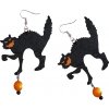 RAPPA Náušnice Mačky čarodejnícke halloweenske