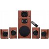 Genius reproduktory SW-HF 5.1 4600 v2, 5.1, 120 W, hnedé, diaľkové ovládanie, k