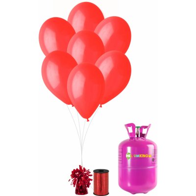HeliumKing Hélium párty set s červenými balónikmi