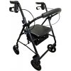 Rehafund Rf-610/cza chodítko 4-kolesové pre seniorov čierne