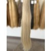 Blond vlasy 60w do sivá rovné nespracované 100g Dĺžka: 60 cm, Typ ukončenia: bez ukončenia, štruktúra: rovné