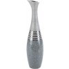 Váza NELI 16 strieborná / sivá