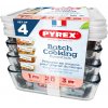 Pyrex 913S271/7644 Sada dóz 4 ks 1,5 l