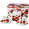 Čajovo-kávový servis Duo Classic Poppies 5 ks