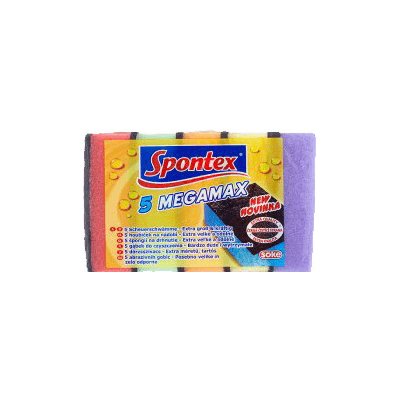 Spontex 5 MegaMax PU hubka na riad 5 ks