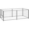 vidaXL Koterec pre psa strieborný 200 x 100 x 70 cm