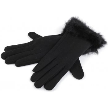 Dámske úpletové rukavice s kožušinkou čierna od 5,29 € - Heureka.sk