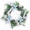 Veniec MagicHome Vianoce, prírodný, s mašľami a motýlmi, 35 cm