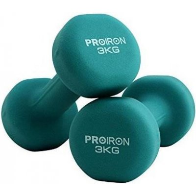 Dumbell jednoruční činky PROIRON Neoprene 2 x 3 kg