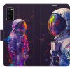 Flipové puzdro iSaprio - Neon Astronaut 02 - Samsung Galaxy A41