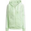 Dámska mikina adidas, ESSENTIALS 3-STRIPES HOODIE svetlo zelená,biela M