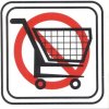 Piktogram nákupný košík - zákaz