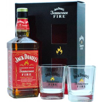 Jack Daniel´s Fire 35% 0,7 l (darčekové balenie 2 poháre)