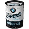 NOSTALGIC ART pokladnička BMW SUPERIOR MOTOR OIL white/black