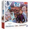 Súbor hier 2v1 Človeče, nehnevaj sa, Hady a rebríky Frozen II/Ľadové kráľovstvo II v krabici 24x24x5,5