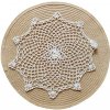 Evenit Háčkovaný krajkový obrus 35 cm kruh, natur 21 Bavlna 30 cm kruh