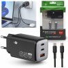 Szybka ładowarka sieciowa 65W GaN II 3A 20V QC3.0 PD3.0 USB C USB A + kábel