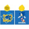 CARBOTEX Bavlnené pončo 55/110cm Ježko Sonic, SONIC237007