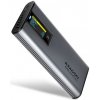 AXAGON EEM2-SD2 10Gbps USB-C - M.2 NVMe & SATA SSD kovový DISPLAY box, bezskrutkový EEM2-SD2