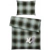 S. Oliver POSTEĽNÁ BIELIZEŇ, flanel, prírodná farba, olivovozelená, 140/200 cm - Obliečky & plachty - 003252073501