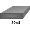 BranyPosuvne.sk Plochá plná oceľová tyč 80x5 mm (pásovina), bez povrchovej úpravy 3 m (J-P80x5-3)