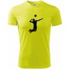 Volejbal náprah muž - Pánske tričko Fantasy športové - 3XL ( Neonová žltá )