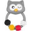 detská hrkálka sova - sivá