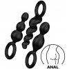 Sada análnych kolíkov SATISFYER BOOTY CALL 3 ks čierne
