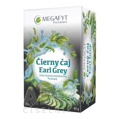 MEGAFYT Čierny čaj Earl Grey porciovaný čaj 20x2 g (40 g)