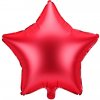 Party Deco FB3S 007 Fóliový balón Matná hviezda 48cm Červená