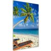 Vertikálny foto obraz akrylové sklo Tropická pláž 50x100 cm