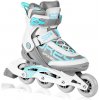 PRIME PRO Kolieskové korčule, bielo-tyrkysové, ABEC9 Carbon, veľ. 40 SPOKEY