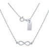 SILVEGO Strieborný náhrdelník Infinity SMJN023WJ4