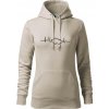 EKG Česká republika - Mikina dámská Cape s kapucí - XS ( Ľadovo sivá )