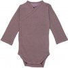 LODGER Hydrofilné zavinovacie body s dlhým rukávom Romper Ciumbelle Rose