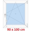 Soft Plastové okno 90x100 cm, otváravé a sklopné