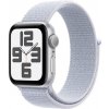 Apple Watch SE GPS 40mm Silver Aluminium Case with Blue Cloud Sport Loop