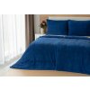 Matějovský Obliečka Posteľná bielizeň - Bavlnený mikroflís MODRÝ Bavlnený mikroflís 1x 140/200, 1x 70/90 140x200+70x90 čierna, modrá, sivá
