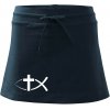 Ježíšova ryba - Športová sukne - two in one - XL ( Tmavomodrá (veľmi tmavá - skoro čierna) )