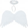 Anjelské krídla - 2-dielna dekorácia ku kostýmu 50 x 35 cm Ruhhy 26480