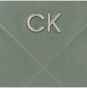 Calvin Klein kabelka Re-Lock Quilt Crossbody Satin K60K611299 Zelená