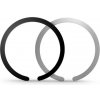Tech-Protect Metalplate MagSafe Universal Magnetic Ring & Silver [2 PACK] čierne