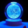 3D Visual KS-3D LP1 - 3D LED lampa krištáľová guľa - Mesiac