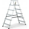 JAKS Obojstranný schodíkový rebrík 2 x 6 priečok