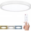 Solight LED osvetlenie s diaľkovým ovládačom Estela White, 36W, 2700lm, 30cm, zmena chromatickosti, stmievateľná