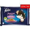 Felix Fantastic Junior Multipack s kuraťom a lososom v želé 4 x 85 g