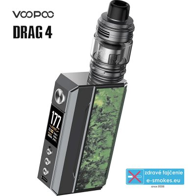 VOOPOO DRAG 4 177W Grip 5,5ml Full Kit Gun Metal Forest Green (MOD)